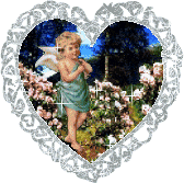Gif animé coeur ange